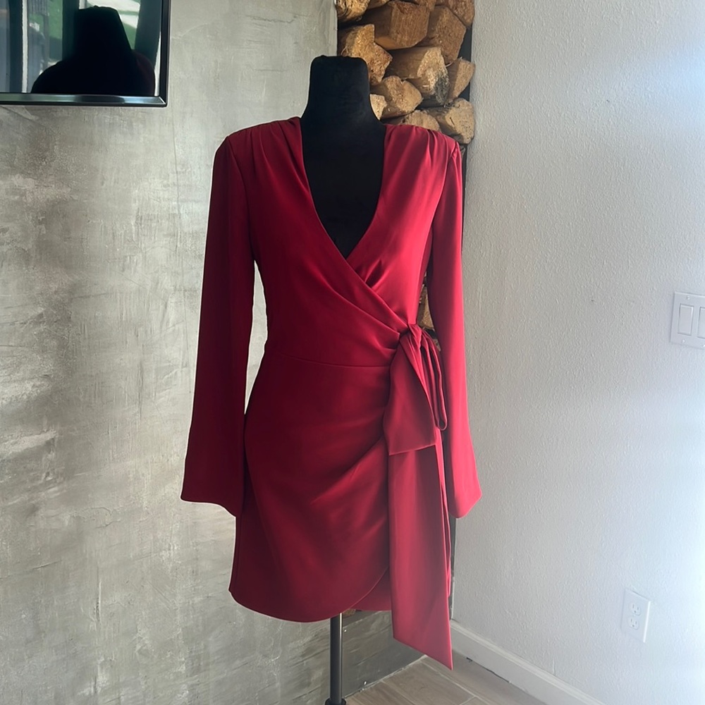 Cinq a Sept Sierra Wrap Minidress size 4